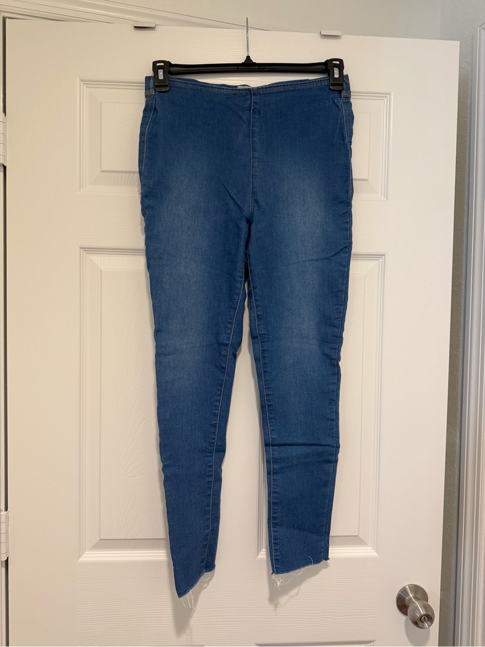 Free People Blue Stretch Skinny Jeans